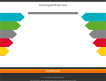 Tablet Screenshot of ownersguidebook.com